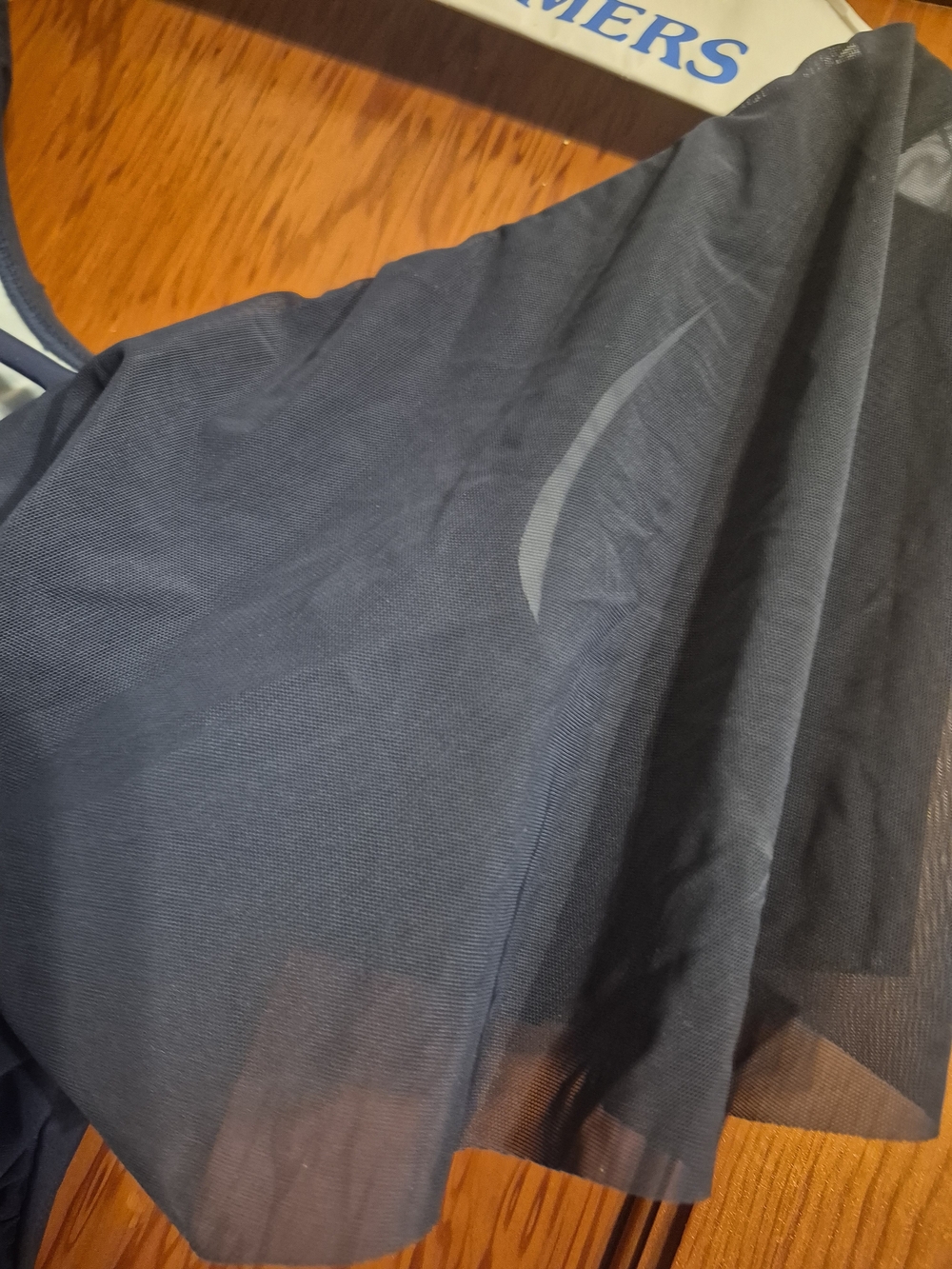 Cupshe Navy Off-Shoulder One-Piece Swimsuit - Picture 2 of 11
